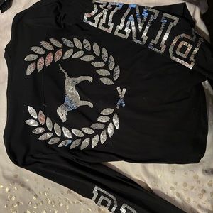 PINK bling long sleeve shirt